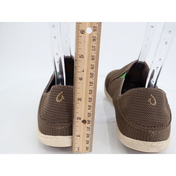 Olukai Nohea Mesh Shoe Men's Size 10 Tan Brown Loafer Casual Slip On Convertible - Picture 6 of 10